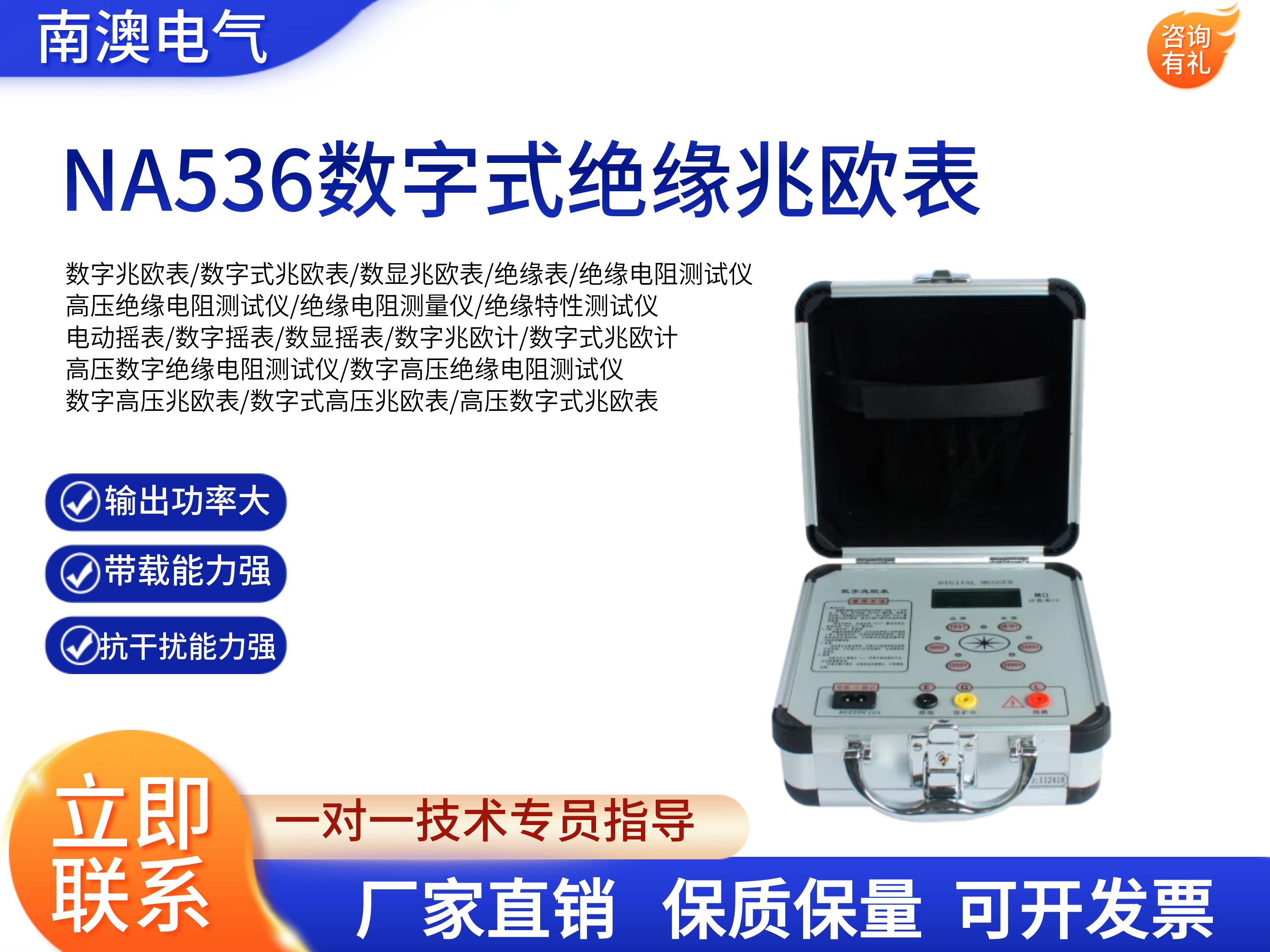 NA536数字式绝缘兆欧表